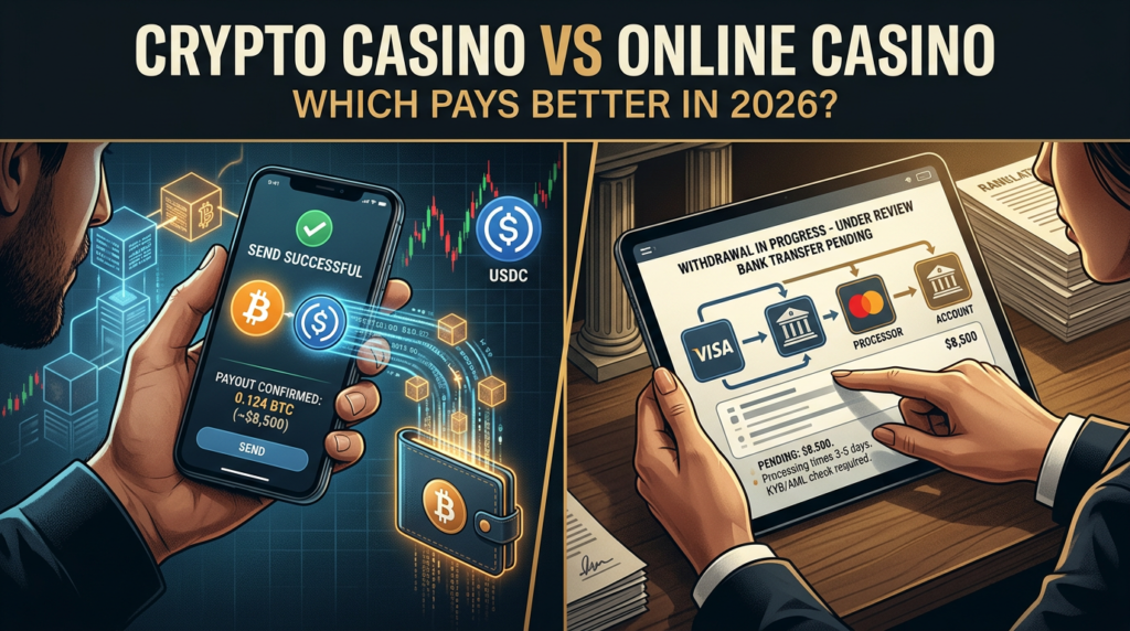 Crypto Casino vs Online Casino: Where Do Players Really Get Better Payouts in 2026?